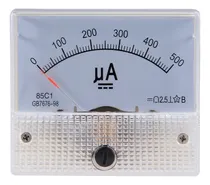 Comprar Qu1 Medidor Amperímetro De Panel Analógico Dc 0-500ua