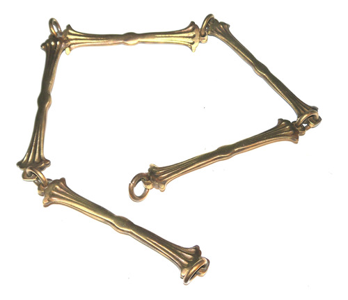 Antigua Cadena Para Araña, Bronce Lustrado 74 Cm.