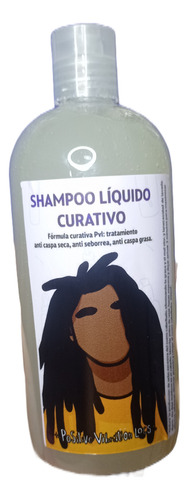 Shampoo Curativo 500ml Anti Caspa Grasa Dreadlocks Rastas