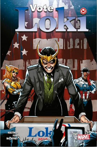 Vote Loki, de Hastings, Christopher. Editora Panini Brasil LTDA, capa dura em português, 2021