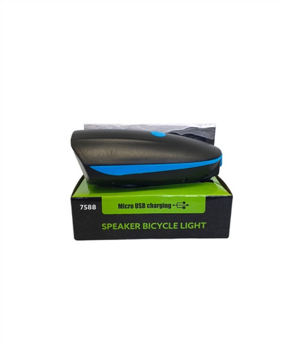 Linterna Con Luz Led Recargable Usb Bicicleta Bocina 