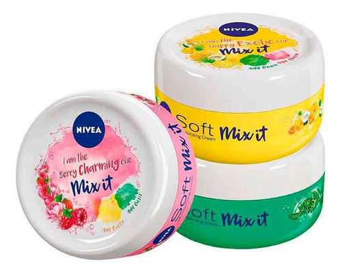Pack Crema Multipropósito Nivea Soft Mix It