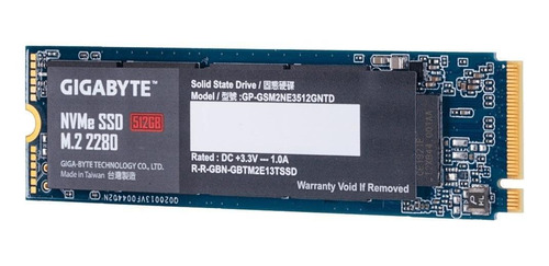 Imagen 2 de 4 de Disco sólido SSD interno Gigabyte GP-GSM2NE3512GNTD 512GB