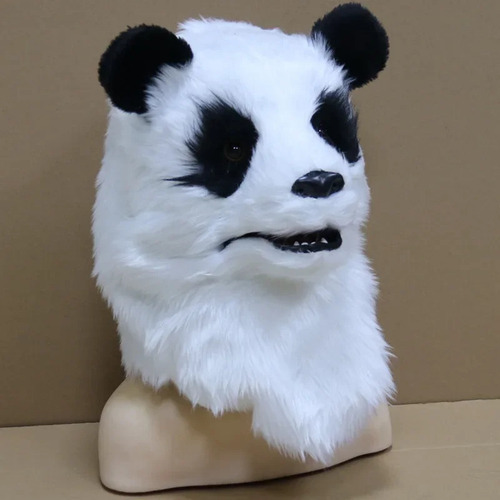Nova Máscara De Panda Cos Head, Brilhante, Com Design Ani