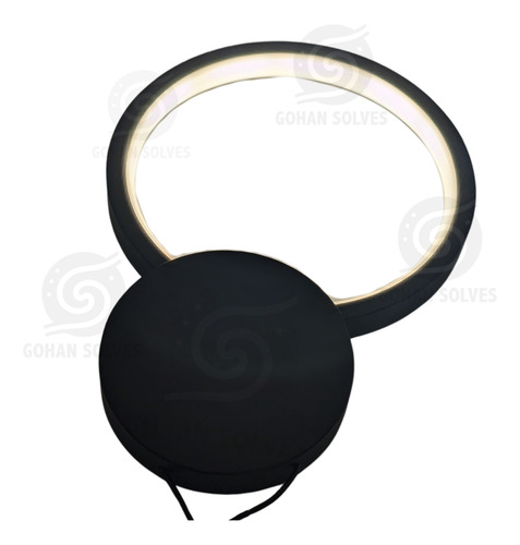 Lampara Led Colgante Anillo Decorativo Iluminación 3 Tonos
