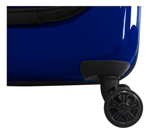 Maleta Rígida 20'' Skypeak Pearl Color Azul Con Candado Tsa Azul Liso