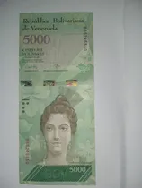 Comprar Billete De 5 Mil Bolívares Del 2017usado Fuera D Circulacion
