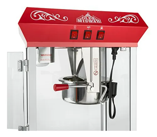 Olde Midway Bar Style Popcorn Machine Maker Popper Con Hervi