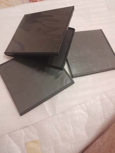 Cajas Plasticas De Dvd / Cd X 10 Cuadradas Dobles Y Simple (Usado)