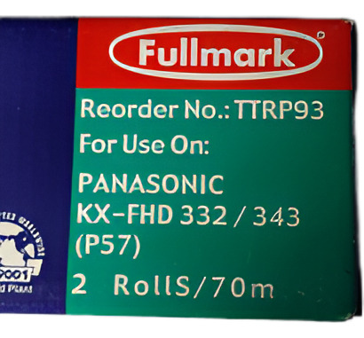 Facsimile Ink Film Panasonic Kx-fhd 332/343 2 Rollos Nuevo