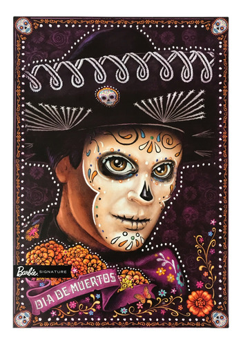 Ken Catrin Dia De Muertos Mattel 2021 Day Of The Dead Barbie (Usado)