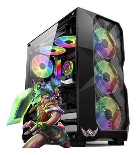 Pc Gamer Barato Cpu A8 3.7ghz Turbo 16gb Hd Ssd + Jogos Wifi