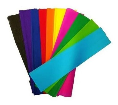 20 Pliegos Papel Crepe Colibrí 50cm X 2mts Colores Surtidos¡