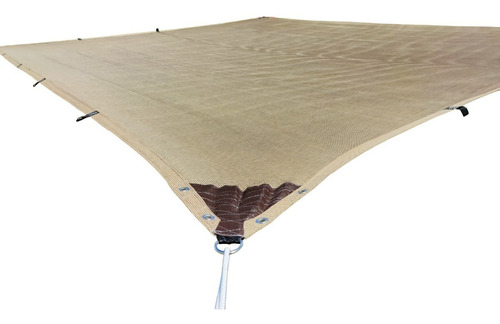 Malla Sombra 5x15 Reforzada Beige Special Lona Sombra 90%