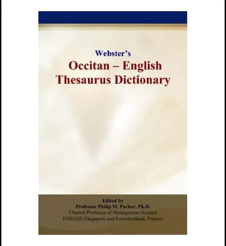 Libro: Occitano - Diccionario De Sinónimos En Inglés