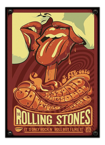#41 - Cuadro Vintage 21 X 29 Cm / The Rolling Stones!