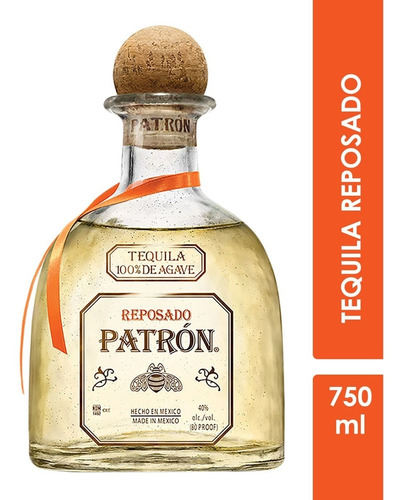 Imagen 1 de 6 de Tequila Patrón Reposado 750ml