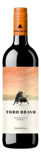 Pack De 4 Vino Tinto Toro Bravo Tempranillo Merlot 750 Ml