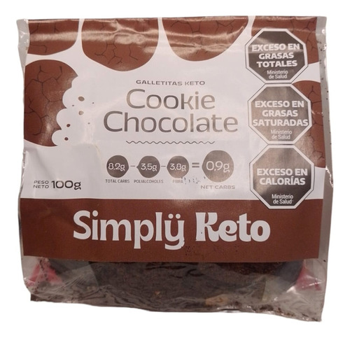 Galletitas Keto - Cookie Chocolate - Simply Keto - Pack 10 U