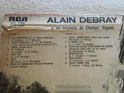 Lote Vinilos 2 Alain Debray - Casualmente Clásico Cumparcita (Usado)