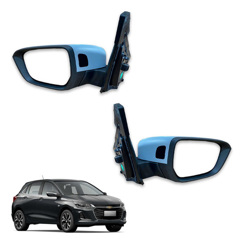 Par Retrovisor Elétrico Onix Plus 2020/2023 C/sensor Metagal