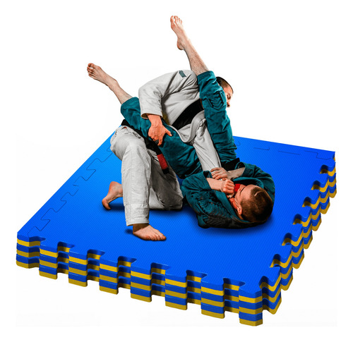 Kit 06 Tatames Tapete Eva Luta Jiu-jitsu Yoga 1x1 20mm