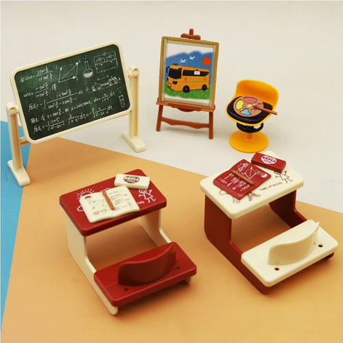 /para Juego De Aula Para Casa De Muñecas, Suministros
