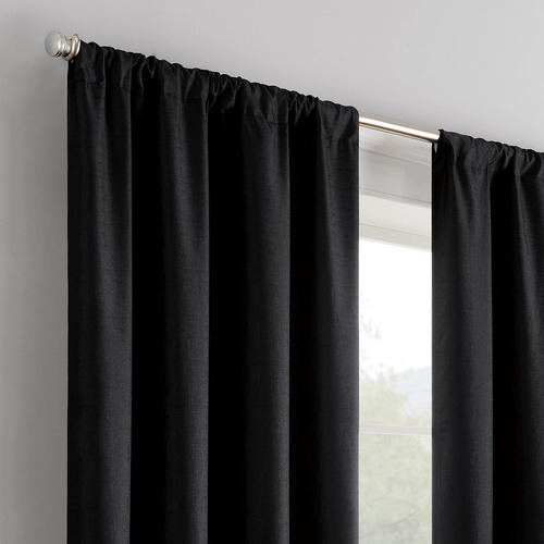Cortinas Opacas Lisas Para Ventana De Dormitorio