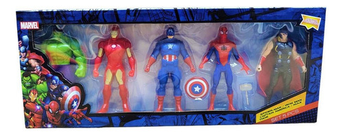 Megapack X5 Figuras De Acción Marvel Muñecos Superheroes 