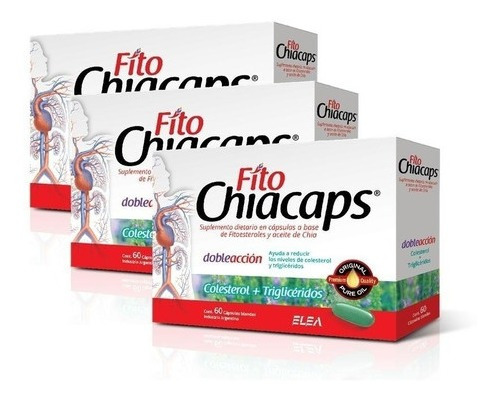 Fito Chiacaps Omega 3 Chia + Fitoesteroles Elea X 180 Caps