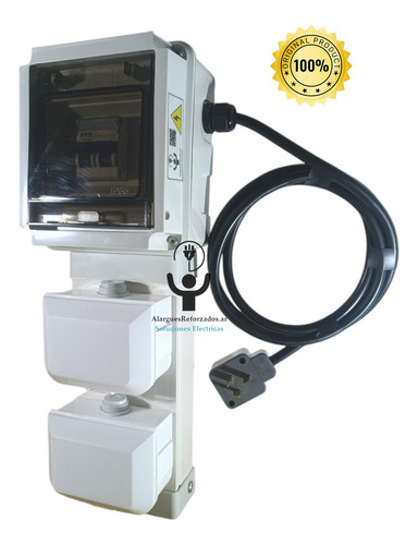 Tablero Eléctrico Obra Exterior 10ax4u Ip65 2mt 3x2,5mm