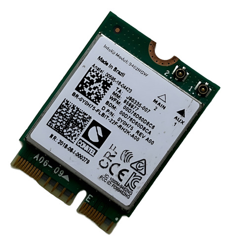 Placa Wifi Dual Band Dell Inspiron 15 3511 3510 - 9462ngw (Usado)