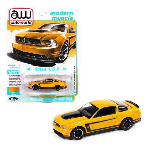 Auto World 2012 Ford Mustang Boss 302 Modern Muscle R1 1/64