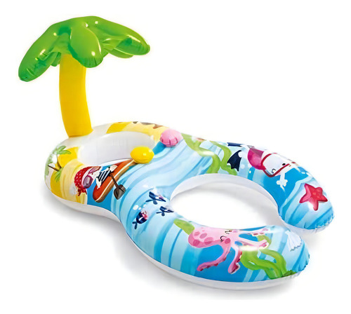 Flotador Intex Para Bebé Y Adulto Techo Palmera 56590