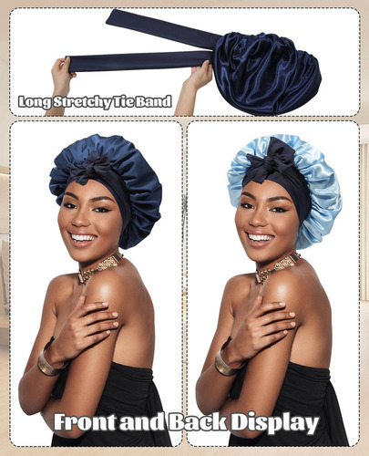 Gorro De Seda Satinado Para Dormir, Gorro De Dormir De Seda