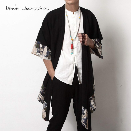 jaqueta kimono masculino