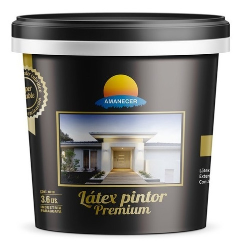 Pintura Látex Pintor Premium Blanco Mate 3,6 L  | Amanecer