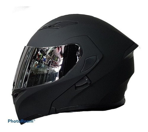 Casco Abatible R7 Rancing Unscarred Doble Mica Negro Mate