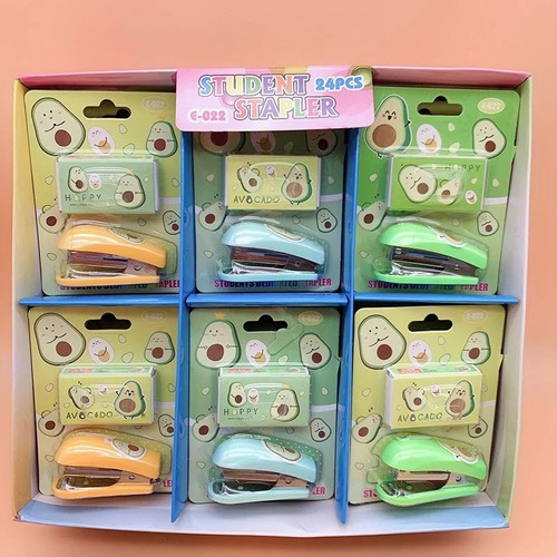 Set 2 Engrapadora Kawaii Aguacate