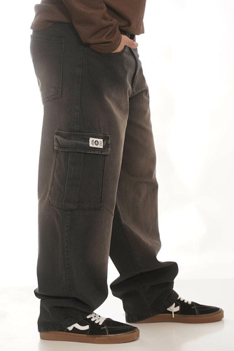 Jean Para Hombre Baggy Cargo Acid