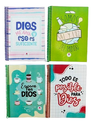 Cuaderno Cristiano Tamaño A5 H. Cuadric Pack X10