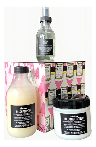 Davines Kit Oi Shampoo, Acondicionador, Oi Oil 3 Productos