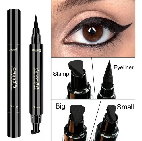 Delineador De Ojos Líquidos Con 2 Puntas Larga Duración