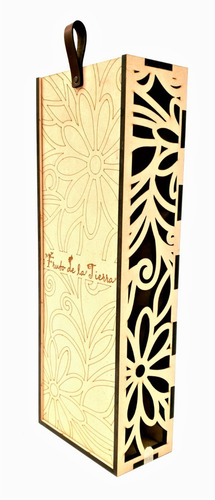 Caja Para Botella Doble En Mdf Personalizada