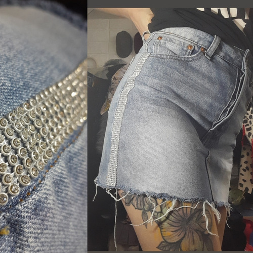 Falda Con Strasses 90s