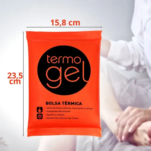 Bolsa Térmica Compressa Água Quente Fria Dor Colica 650 Ml