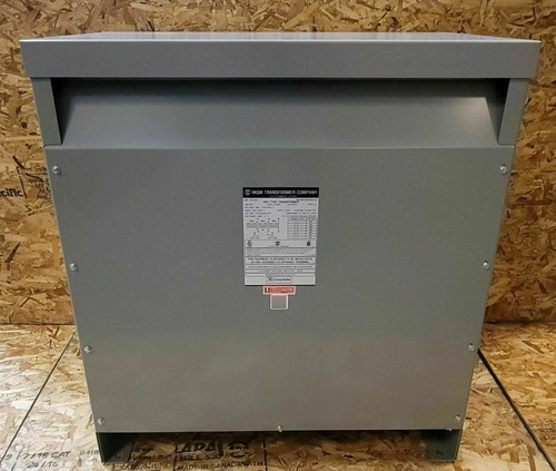 New Mgm 225kva Transformer 3 Phase 480v-208v/120v 460v 4 Eez