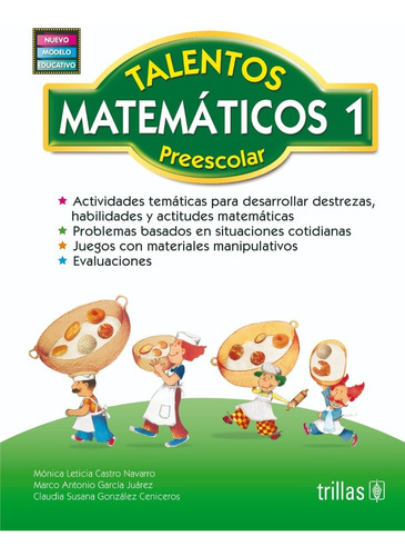 Talento Matemático Preescolar 1 Editorial Trillas 