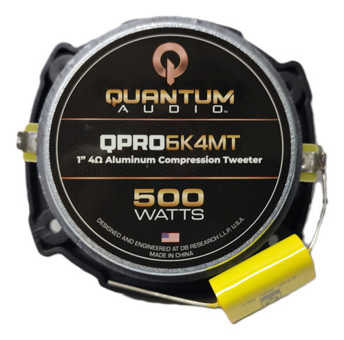 Set De Medios Quantum Pro6k4mt 250w Rms 6.5 Pulgadas 4 Ohms