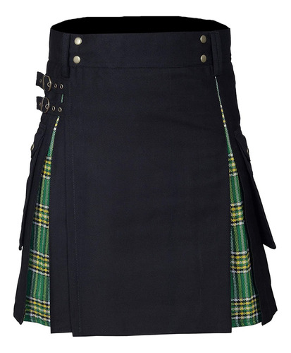 Faldas Tableadas Negro Escocia Color De Contraste A Cuadros